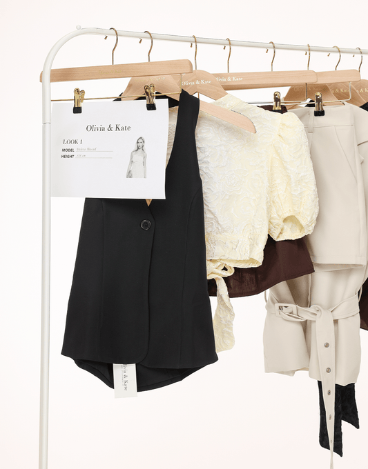 Zwarte Lage Halter - Gilet - Olivia & Kate