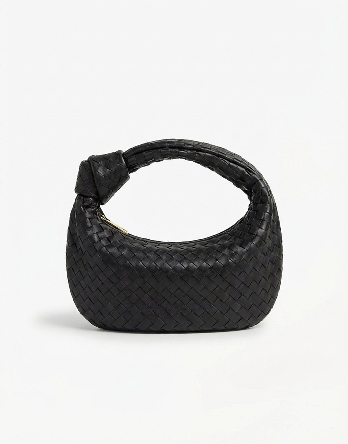 Zwarte Middel Gevlochten - Tas - Olivia & Kate