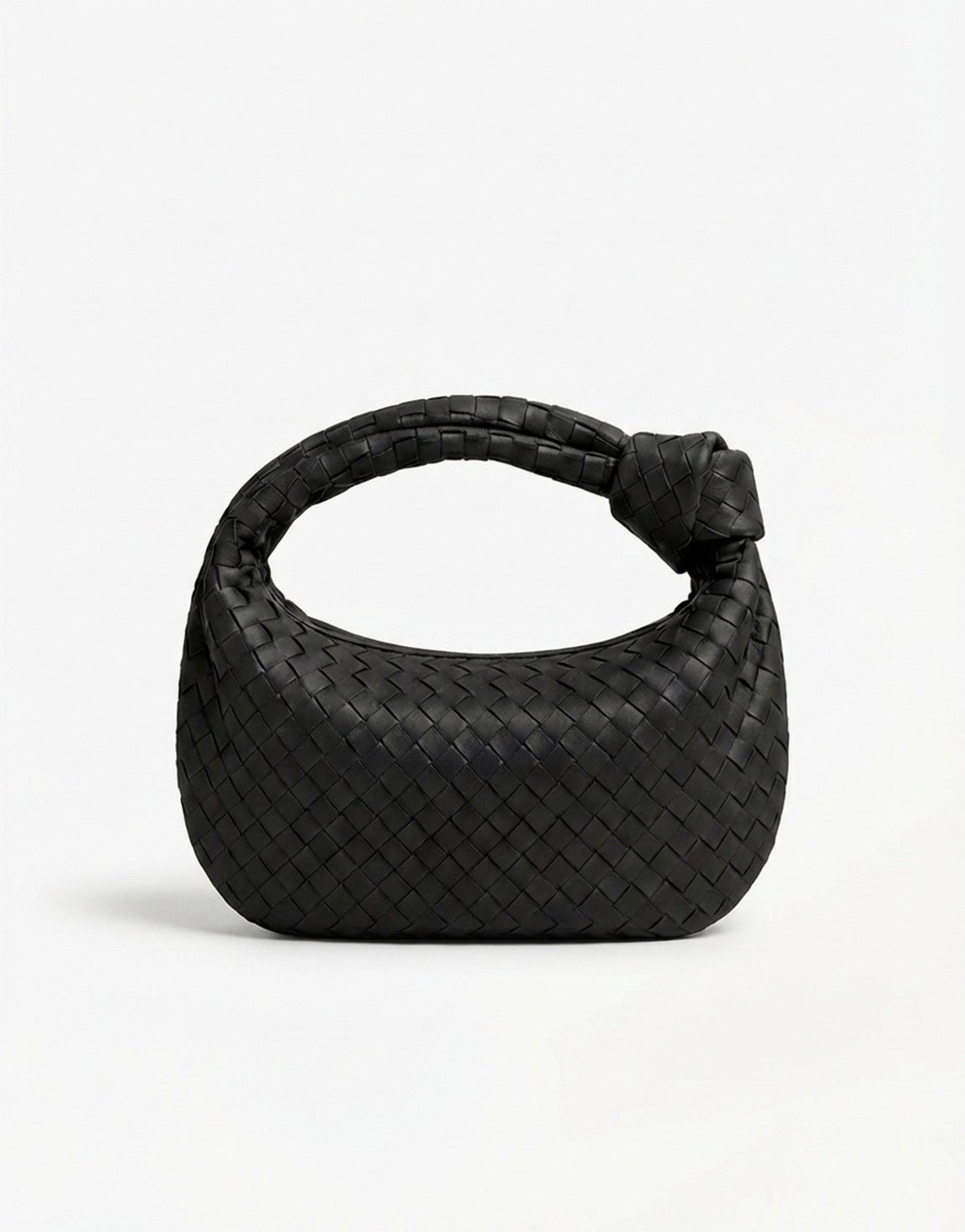 Zwarte Middel Gevlochten - Tas - Olivia & Kate