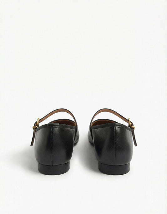 Black Open Buckle - Ballerinas - Olivia & Kate