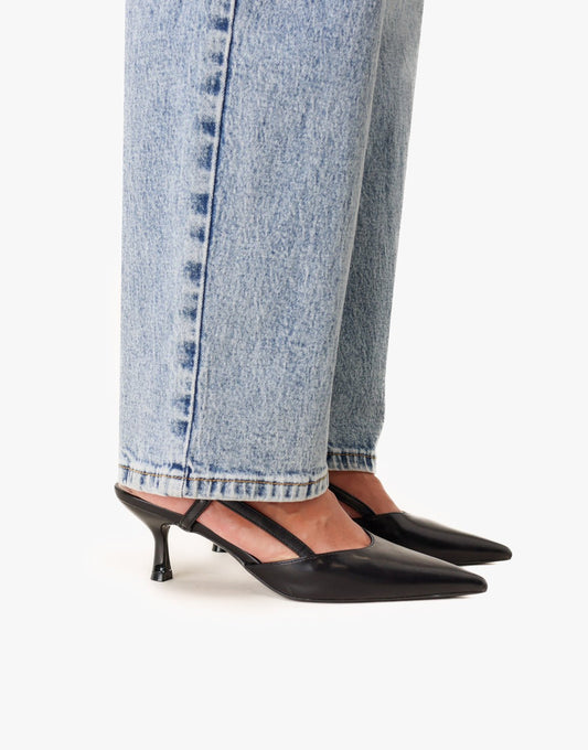 Zwarte Open Punt - Hakken - Olivia & Kate