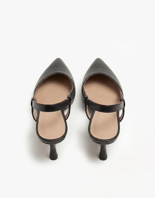 Zwarte Open Punt - Hakken - Olivia & Kate