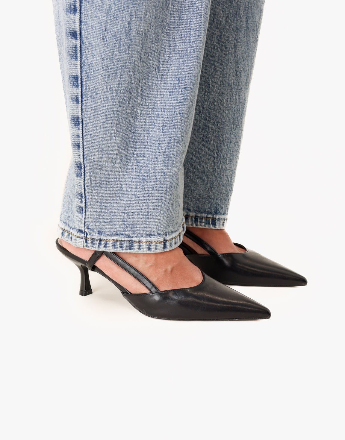 Zwarte Open Punt - Hakken - Olivia & Kate