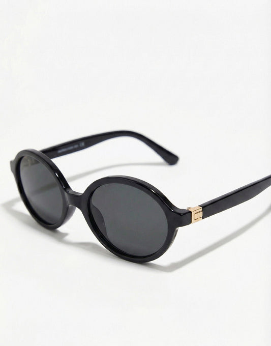 Zwarte Ovale - Zonnebril - Olivia & Kate