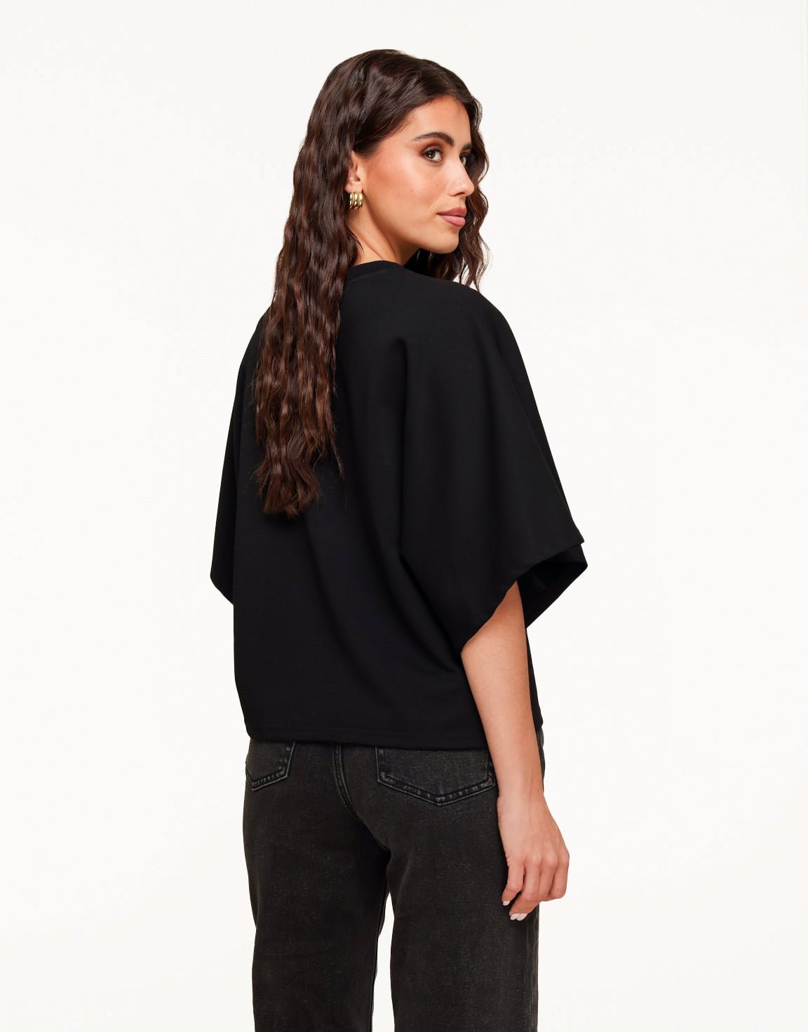 Black Oversized SS - T-Shirt - Olivia & Kate