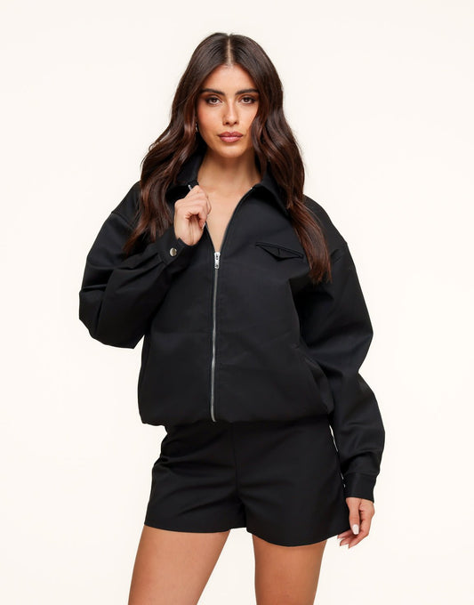 Zwarte Rechte Bomber - Set - Olivia & Kate