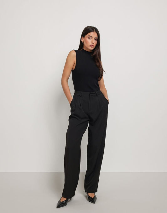 Zwarte Rechte Pasvorm - Pantalon - Olivia & Kate