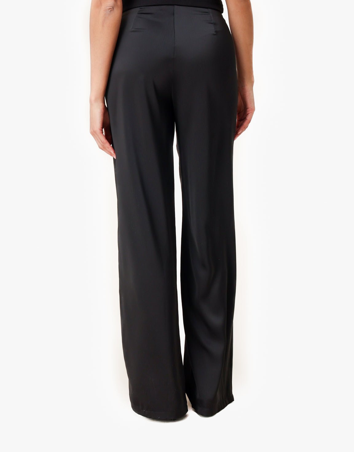 Zwarte Satijnen - Broek - Olivia & Kate