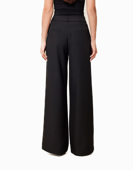 Zwarte Classic Wijde Rechte - Pantalon